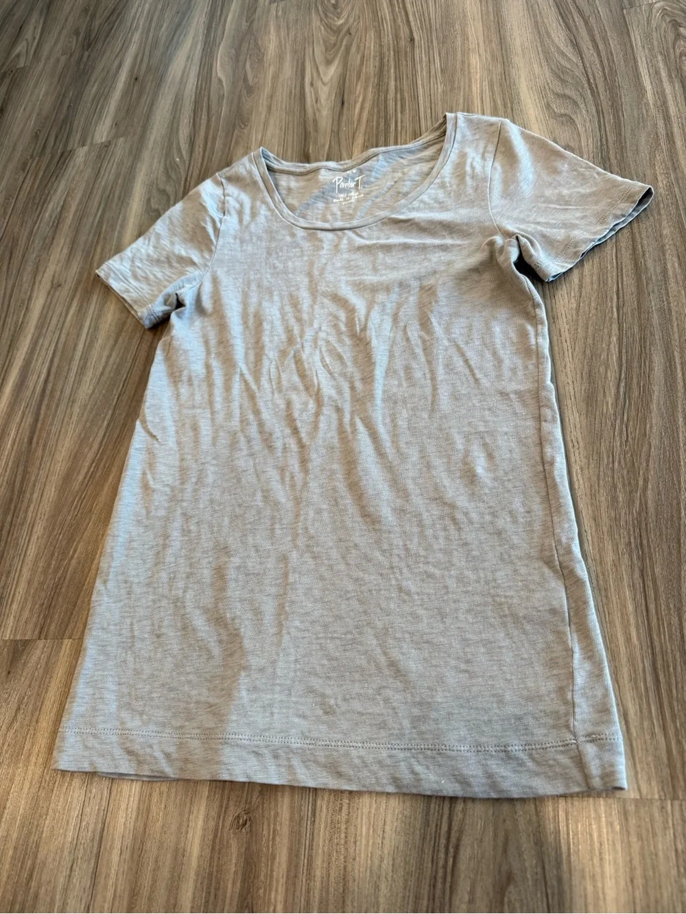 J. Crew Painter T Light Gray Short Sleeve 100% Cotton Crewneck Tee